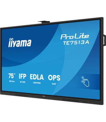IIYAMA 75" (EDLA)/ANDROID 14,8 CORE SOC, 8/128GB, 40-PTS UHD , NFC, PIR , MM 2X20W +20W SBUW, 2XHDMI, USB-C / HDMI,DP, 2XUSB-C10