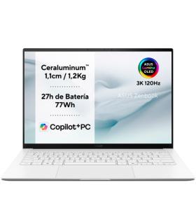 Asus ZenBook S14 OLED Portatil 14" Intel Core Ultra 9 386H - 32GB - 1TB SSD - Windows 11 Home 64-bit - Color Blanco - Teclado QW