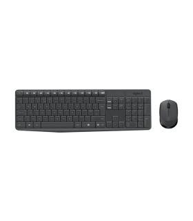 Logitech MK235 Pack Inalambrico Teclado Portugues + Raton 3 Botones - Uso Ambidiestro