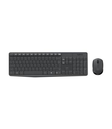 Logitech MK235 Pack Inalambrico Teclado Portugues + Raton 3 Botones - Uso Ambidiestro