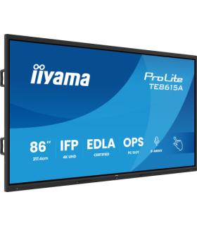IIYAMA 86" STYLISH IFP, (EDLA)/ANDROID 14,8 CORE SOC, 8/128GB, 40-PTS, UHD , NFC, PIR , MM 2X20W +20W SBUW, 8-ARRAY MICRO, 2XHDM