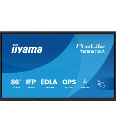 IIYAMA 86" STYLISH IFP, (EDLA)/ANDROID 14,8 CORE SOC, 8/128GB, 40-PTS, UHD , NFC, PIR , MM 2X20W +20W SBUW, 8-ARRAY MICRO, 2XHDM