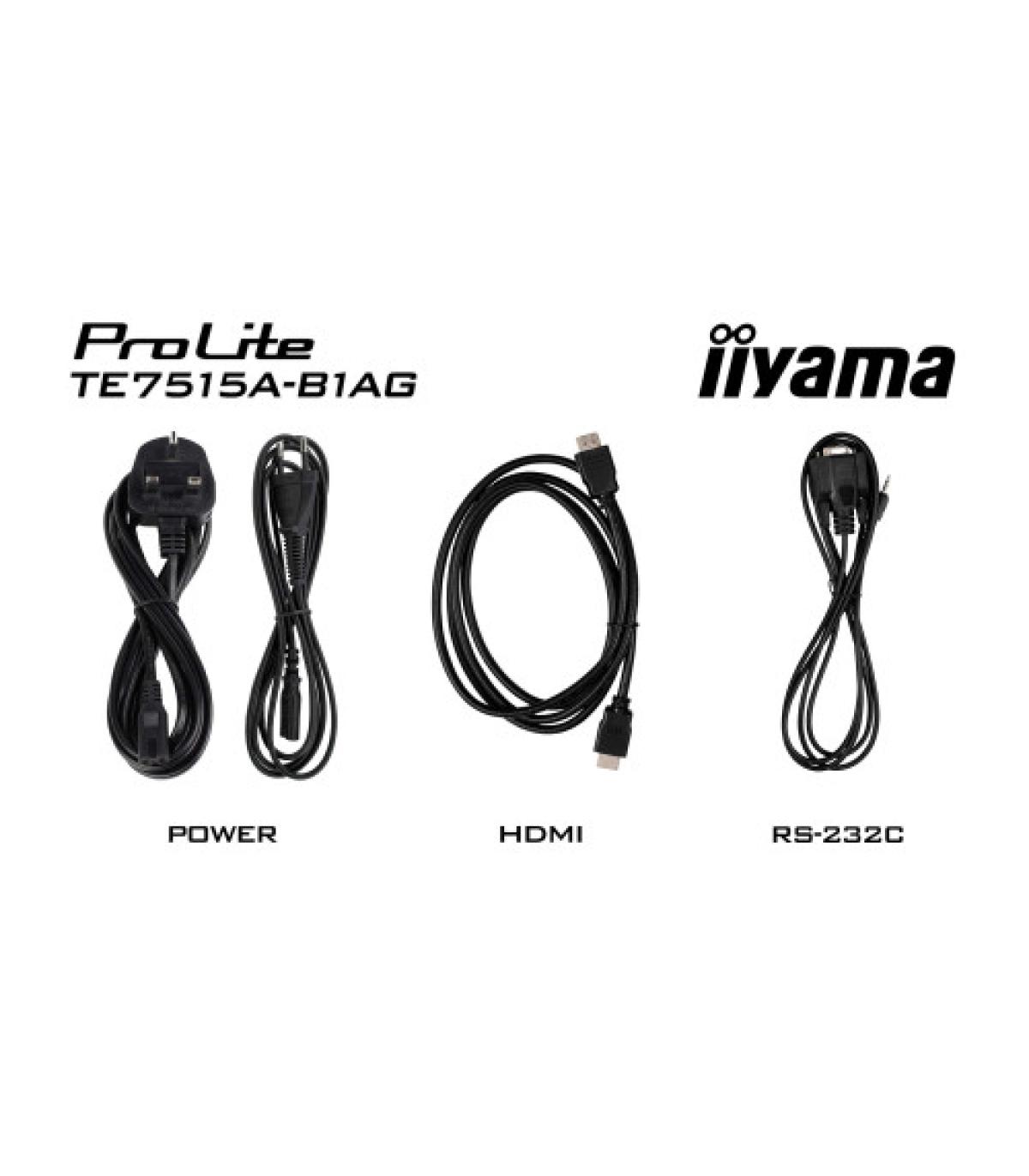 IIYAMA 75" STYLISH IFP, (EDLA)/ANDROID 14,8 CORE SOC, 8/128GB, 40-PTS, UHD VA, NFC, PIR , MM 2X20W +20W SBUW, 8-ARRAY MICRO, 2XH