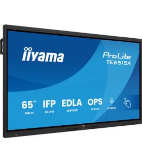 IIYAMA 65" STYLISH IFP, (EDLA)/ANDROID 14,8 CORE SOC, 8/128GB, 40-PTS, UHD VA, NFC, PIR , MM 2X20W +20W SBUW, 8-ARRAY MICRO, 2XH