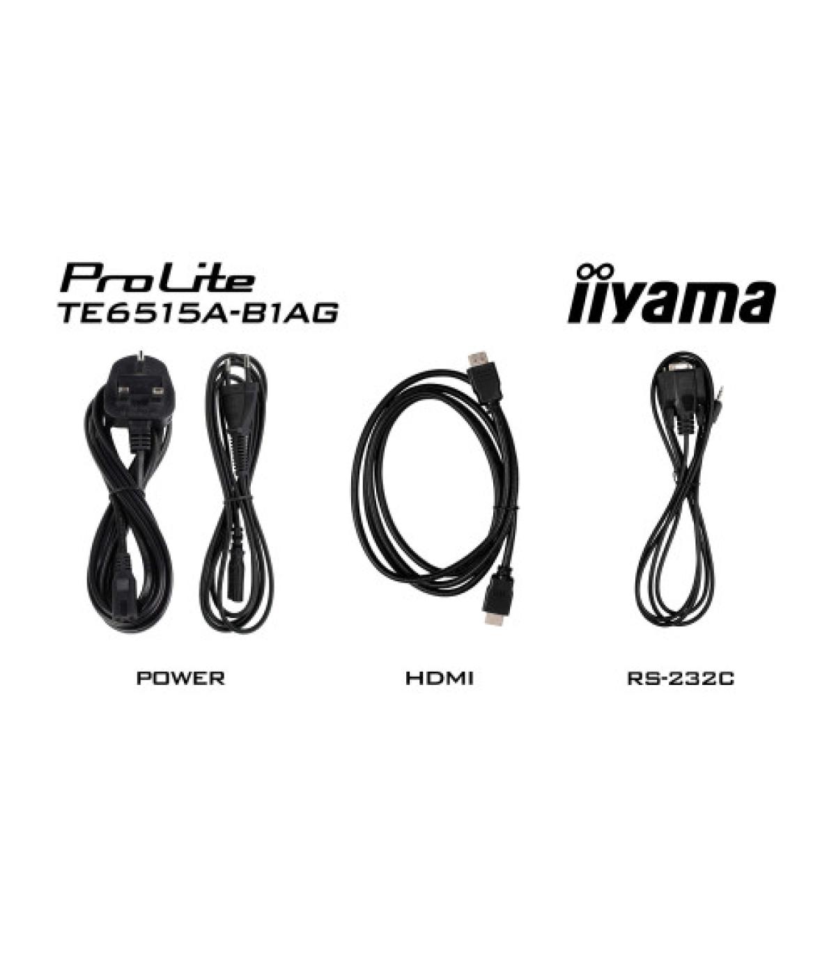 IIYAMA 65" STYLISH IFP, (EDLA)/ANDROID 14,8 CORE SOC, 8/128GB, 40-PTS, UHD VA, NFC, PIR , MM 2X20W +20W SBUW, 8-ARRAY MICRO, 2XH