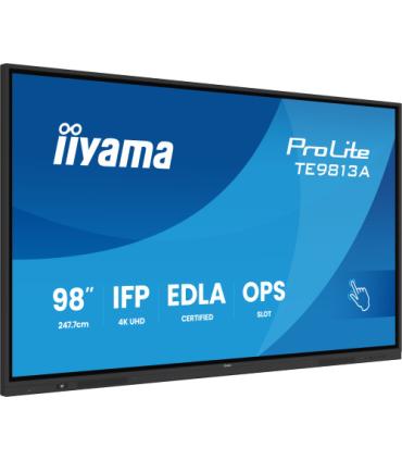 IIYAMA 98" (EDLA)/ANDROID 14,8 CORE SOC, 8/128GB, 40-PTS UHD , NFC, PIR , MM 2X20W +20W SBUW, 2XHDMI, USB-C / HDMI,DP, 2XUSB-C10