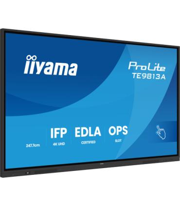 IIYAMA 98" (EDLA)/ANDROID 14,8 CORE SOC, 8/128GB, 40-PTS UHD , NFC, PIR , MM 2X20W +20W SBUW, 2XHDMI, USB-C / HDMI,DP, 2XUSB-C10