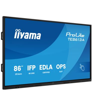 IIYAMA 86" (EDLA)/ANDROID 14,8 CORE SOC, 8/128GB, 40-PTS UHD , NFC, PIR , MM 2X20W +20W SBUW, 2XHDMI, USB-C / HDMI,DP, 2XUSB-C10