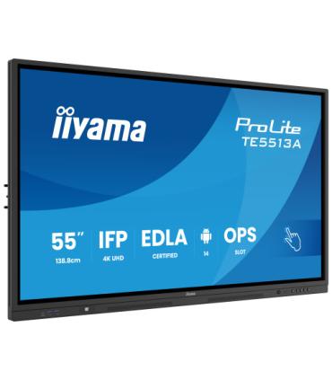 IIYAMA 55" (EDLA)/ANDROID 14,8 CORE SOC, 8/128GB, 40-PTS UHD , NFC, PIR , MM 2X20W +20W SBUW, 2XHDMI, USB-C / HDMI,DP, 2XUSB-C10