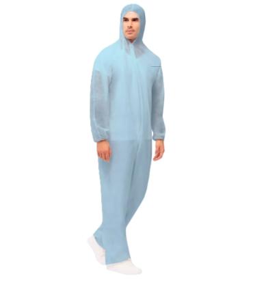 Santex Mono de Polipropileno con Capucha 40gr. Talla XL - Cremallera y Elasticos para Mejor Ajuste - Conforme (UE) 2016/425 - Co