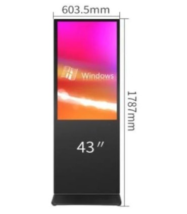 Tótem Publicitario LCD de Interiores 43" no táctil | Alta Definición
